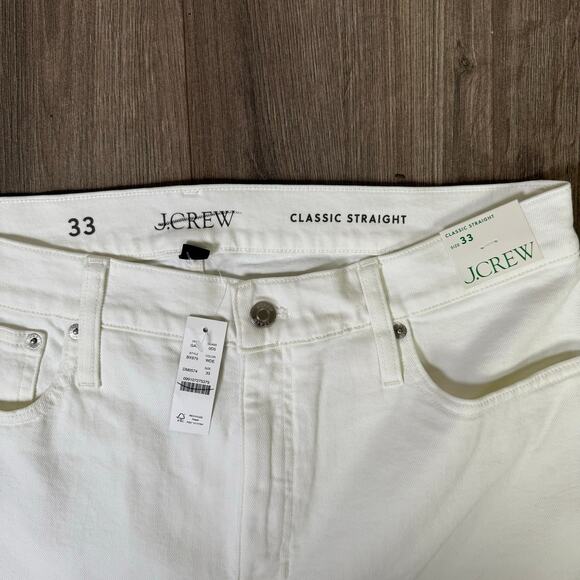 J Crew Classic Straight Denim Stretch Casual Jeans US Women's 33 Plus New - Picture 6 of 7